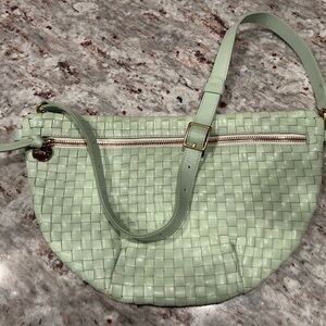 Clare V Grande Fanny, Aqua-Light Green